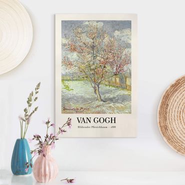 Billede på lærred - Vincent van Gogh - Blossoming Peach Tree - Museum Edition