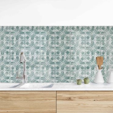 Küchenrückwand - Vintage Muster Geometrische Fliesen