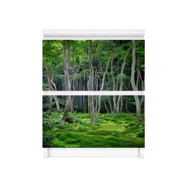 Selvklæbende folier grøn Japanese Forest