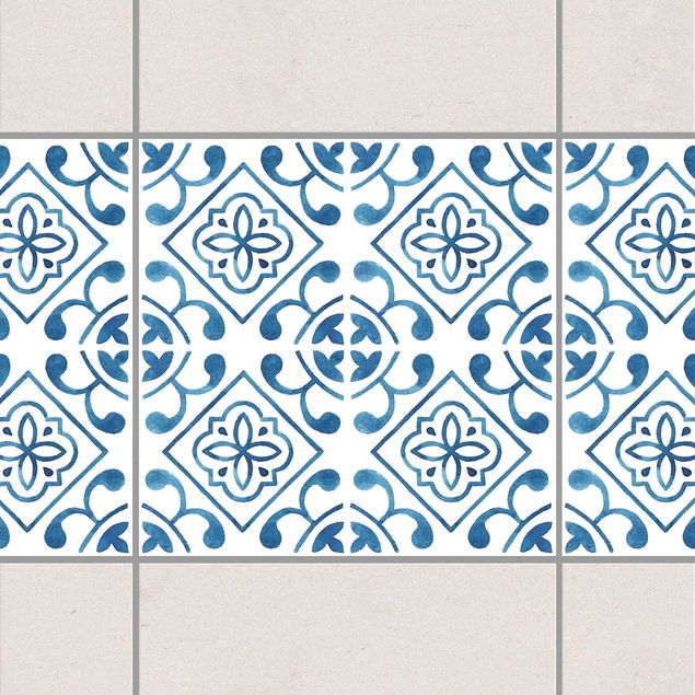 køkken dekorationer Blue White Pattern Series No.2