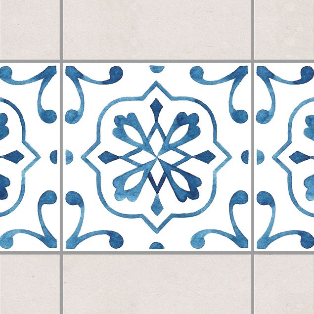 køkken dekorationer Pattern Blue White Series No.4