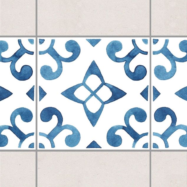 køkken dekorationer Pattern Blue White Series No.5