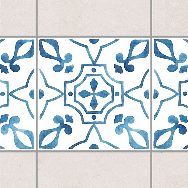 køkken dekorationer Pattern Blue White Series No.9