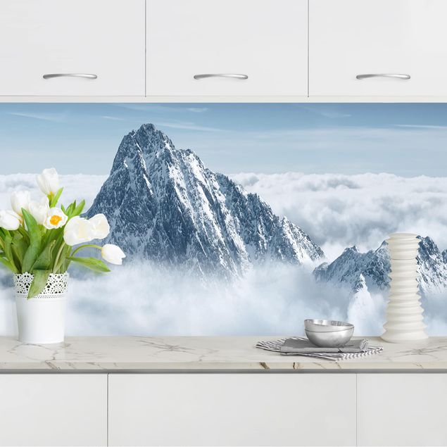 køkken dekorationer The Alps Above The Clouds