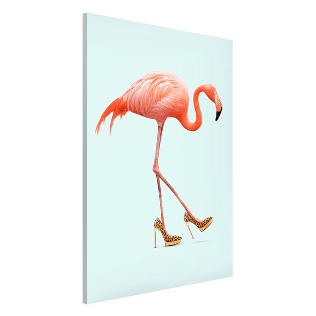 køkken dekorationer Flamingo With High Heels