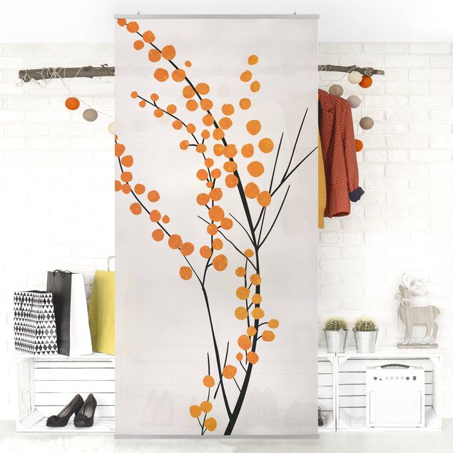 Billeder Kubistika Graphical Plant World - Berries Orange