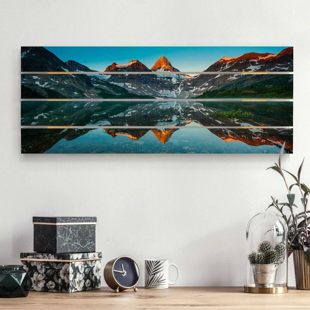 køkken dekorationer Mountain Landscape At Lake Magog In Canada