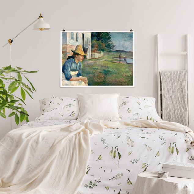 Kunst stilarter post impressionisme Edvard Munch - Evening