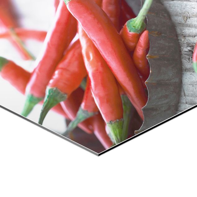Sekskantede billeder Red Vegetables