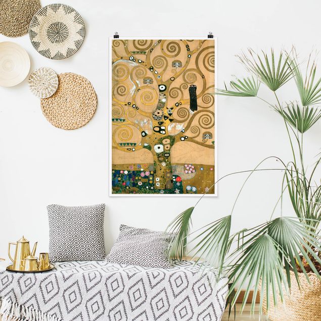 køkken dekorationer Gustav Klimt - The Tree of Life