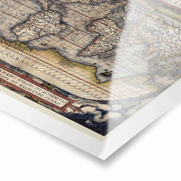 Plakater Historic World Map Typus Orbis Terrarum