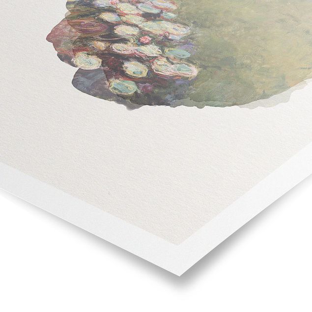 Plakater blomster WaterColours - Claude Monet - Water Lilies