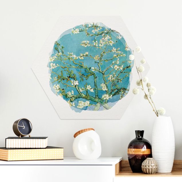 køkken dekorationer WaterColours - Vincent Van Gogh - Almond Blossom