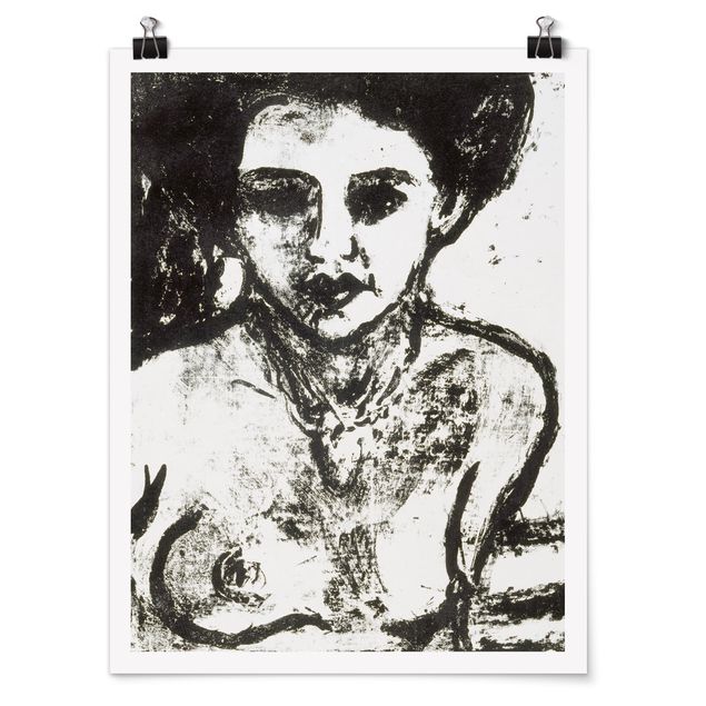 Plakater kunsttryk Ernst Ludwig Kirchner - Artist's Child