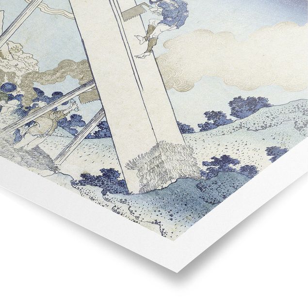 Plakater kunsttryk Katsushika Hokusai - In The Totomi Mountains