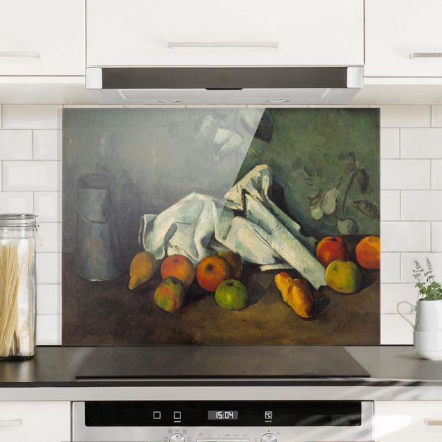 køkken dekorationer Paul Cézanne - Milk Can And Apples
