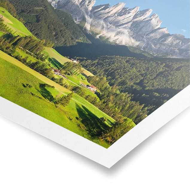 Plakater landskaber Odle In South Tyrol
