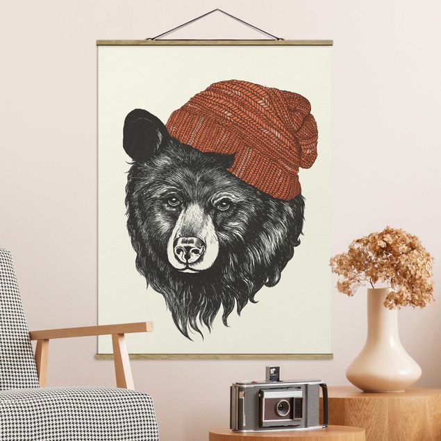 Billeder bjørne Illustration Bear With Red Cap Drawing