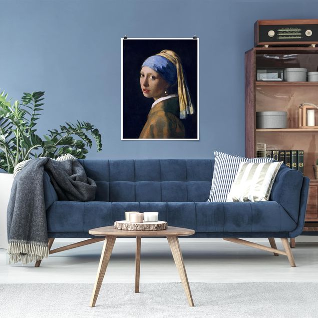 Plakater kunsttryk Jan Vermeer Van Delft - Girl With A Pearl Earring