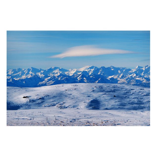 Billeder bjerge Snowy Mountain Landscape