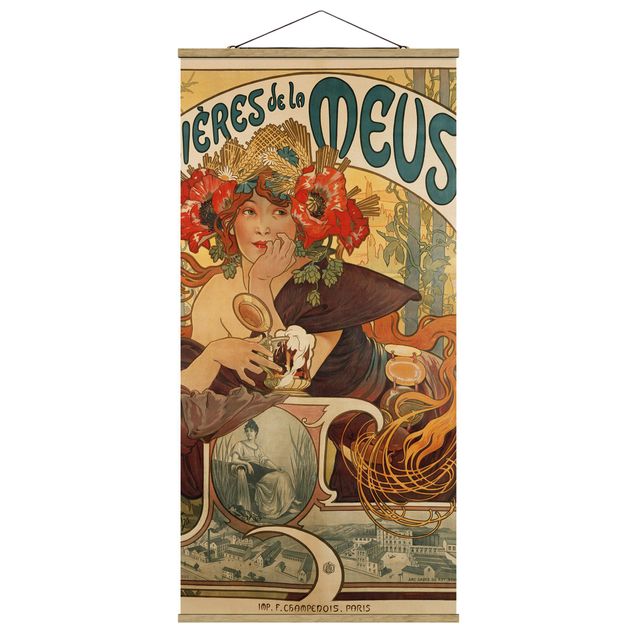 Kunst stilarter Alfons Mucha - Poster For La Meuse Beer
