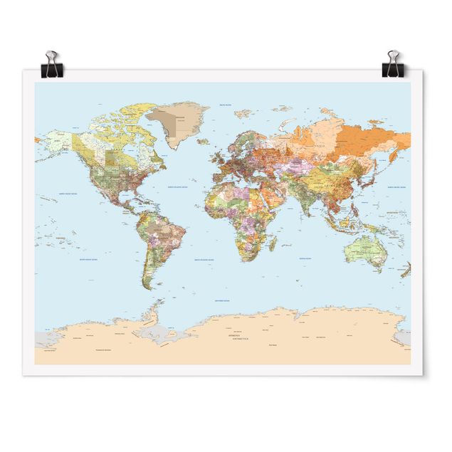 Billeder verdenskort Political World Map