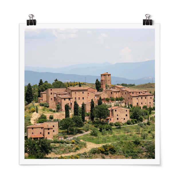 Plakater arkitektur og skyline Charming Tuscany
