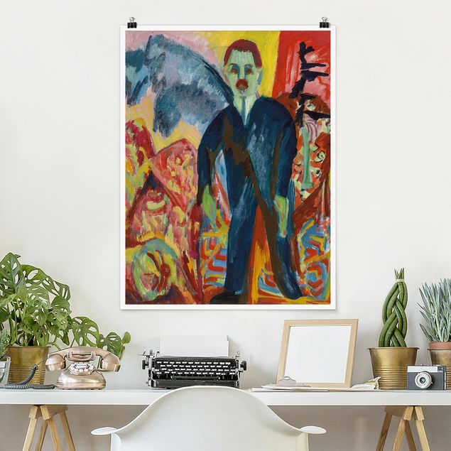 køkken dekorationer Ernst Ludwig Kirchner - The Hospital Attendant