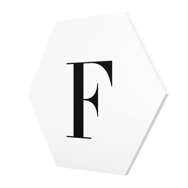 Billeder Letter Serif White F
