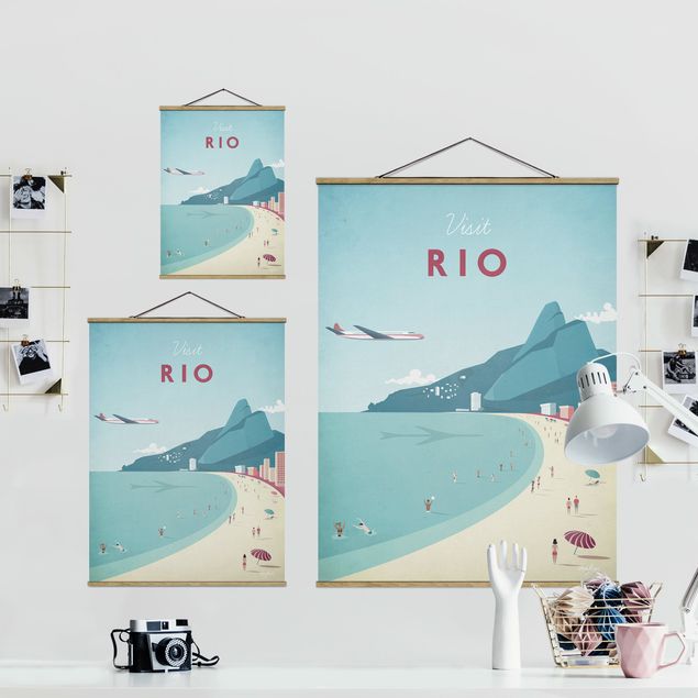 Billeder kunsttryk Travel Poster - Rio De Janeiro