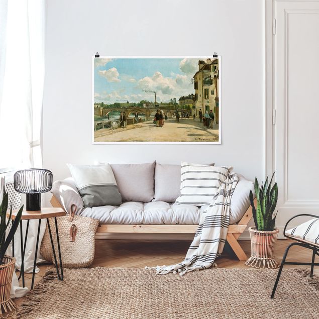 Kunst stilarter impressionisme Camille Pissarro - View Of Pontoise