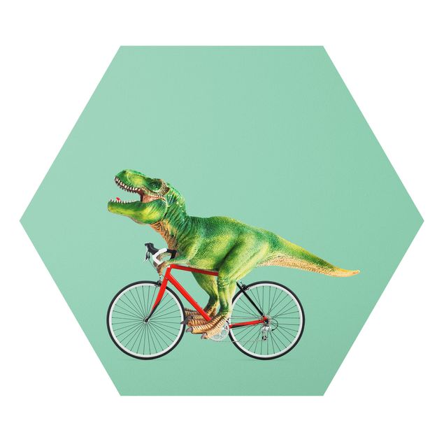 Billeder dyr Dinosaur With Bicycle