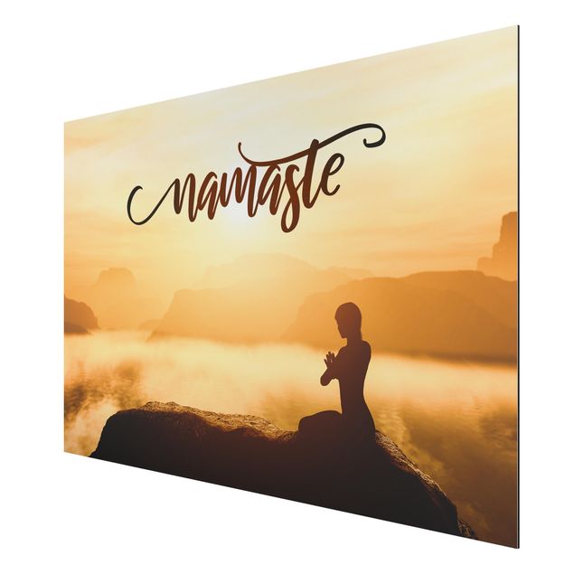 Billeder ordsprog Namaste Sunrise In Mountains