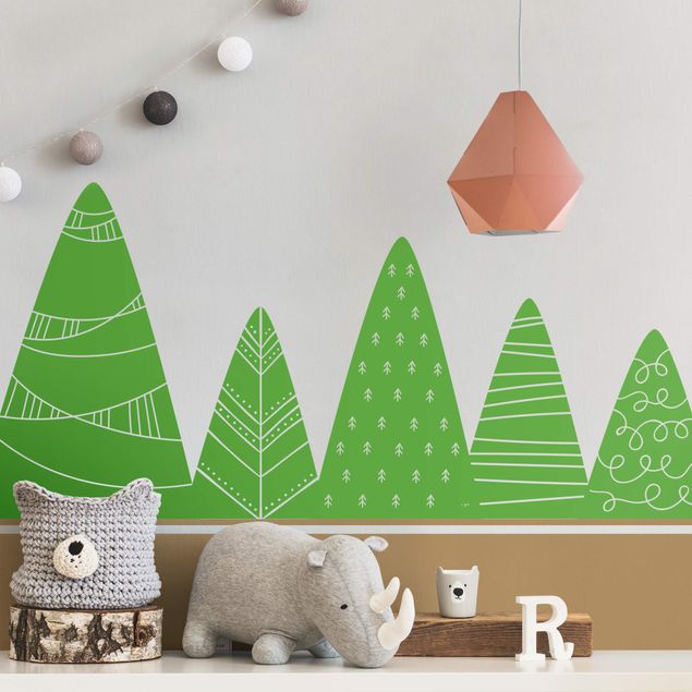 Wallstickers Mountains With Pattern