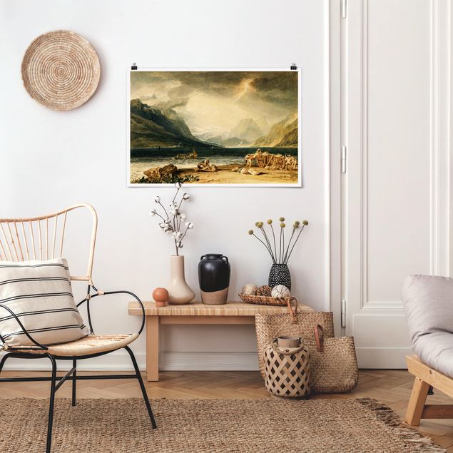 Kunst stilarter romantikken William Turner - The Lake of Thun, Switzerland