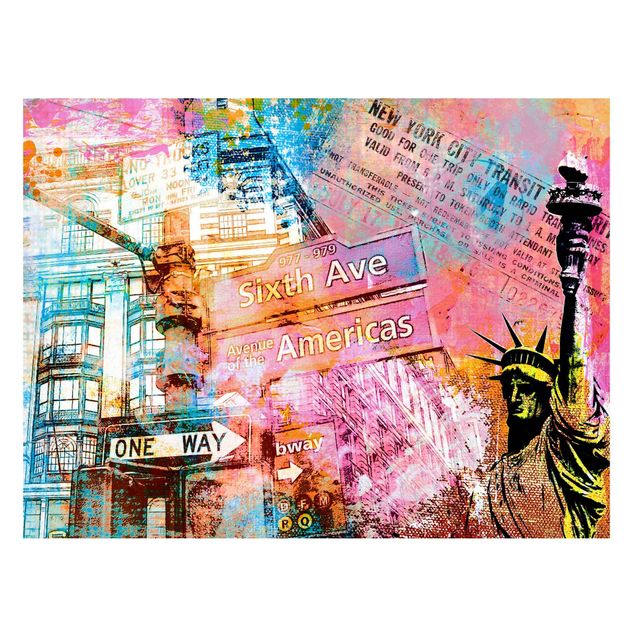 Billeder New York Sixth Avenue New York Collage