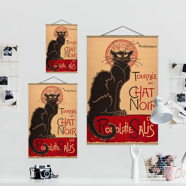Billeder vintage Théophile Steinlen - The Black Cat