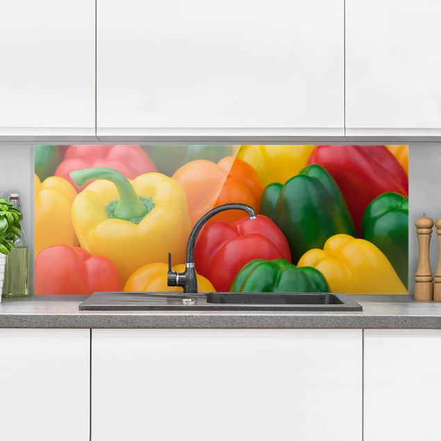 køkken dekorationer Colorful Peppers