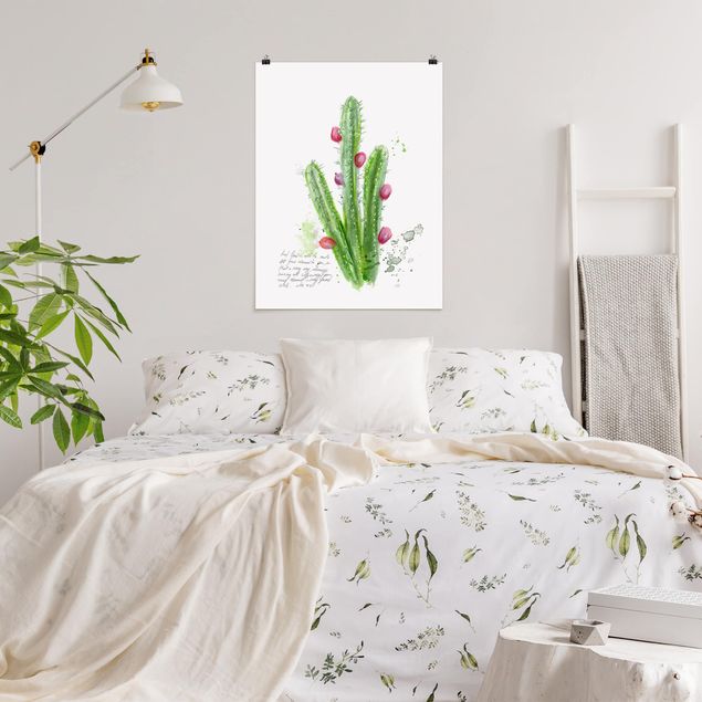 Billeder blomster Cactus With Bibel Verse II