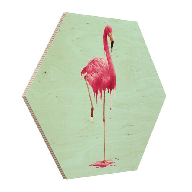 Sekskantede billeder Melting Flamingo