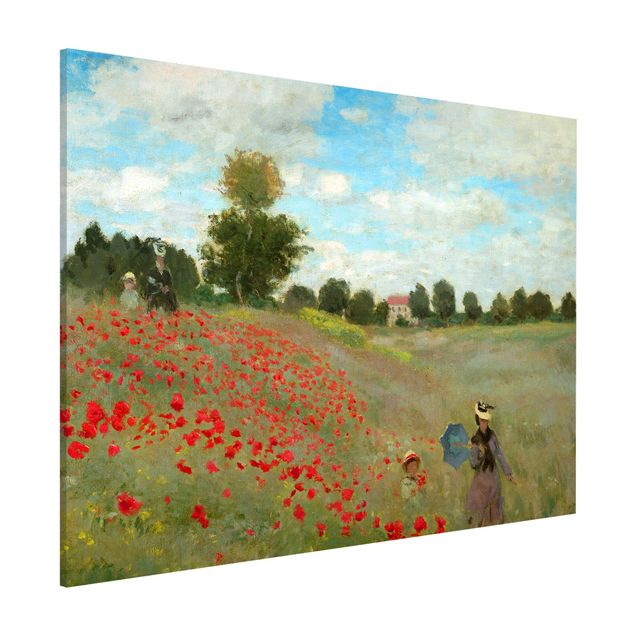 Billeder valmuer Claude Monet - Poppy Field Near Argenteuil