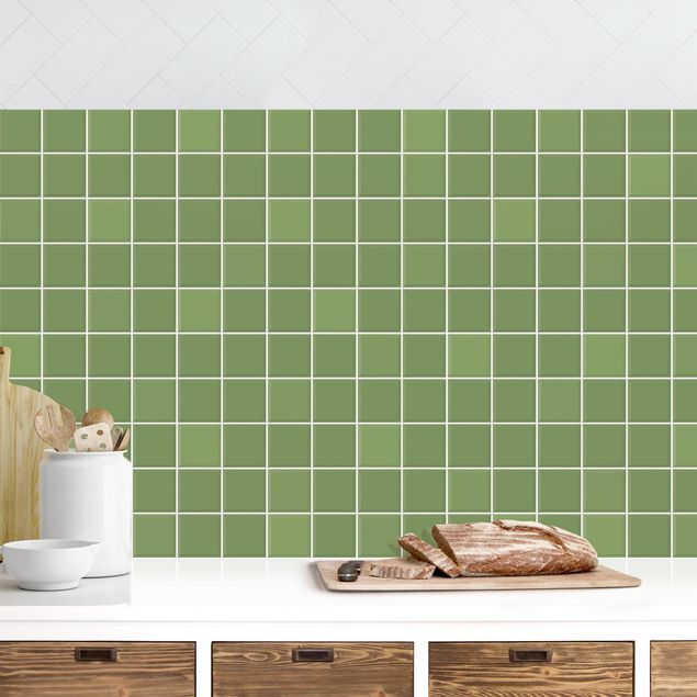 køkken dekorationer Mosaic Tiles - Green