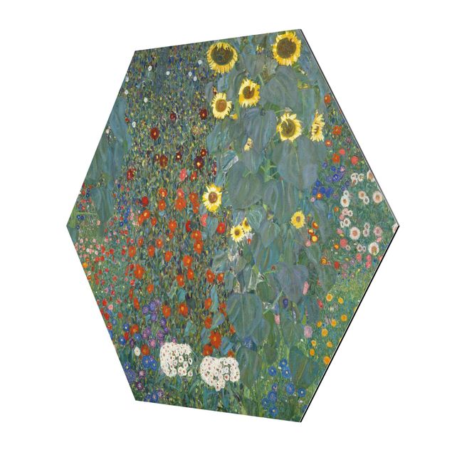 Billeder blomster Gustav Klimt - Garden Sunflowers