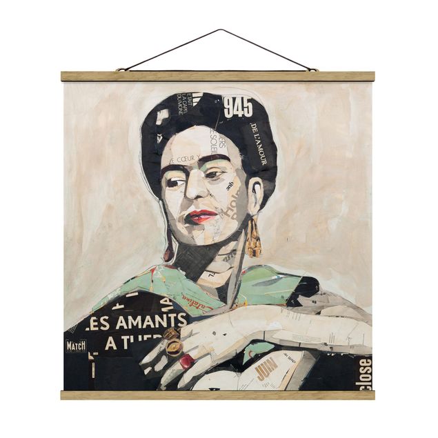 Billeder moderne Frida Kahlo - Collage No.4