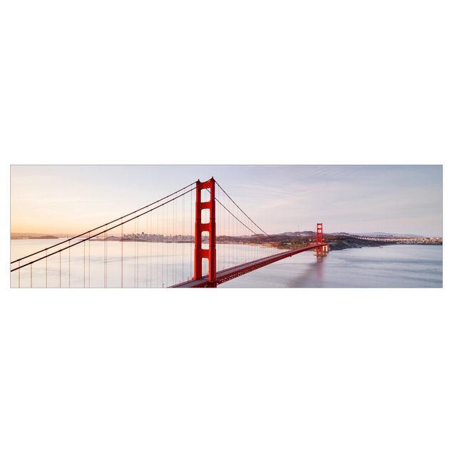 Stænkplade køkken Golden Gate Bridge In San Francisco