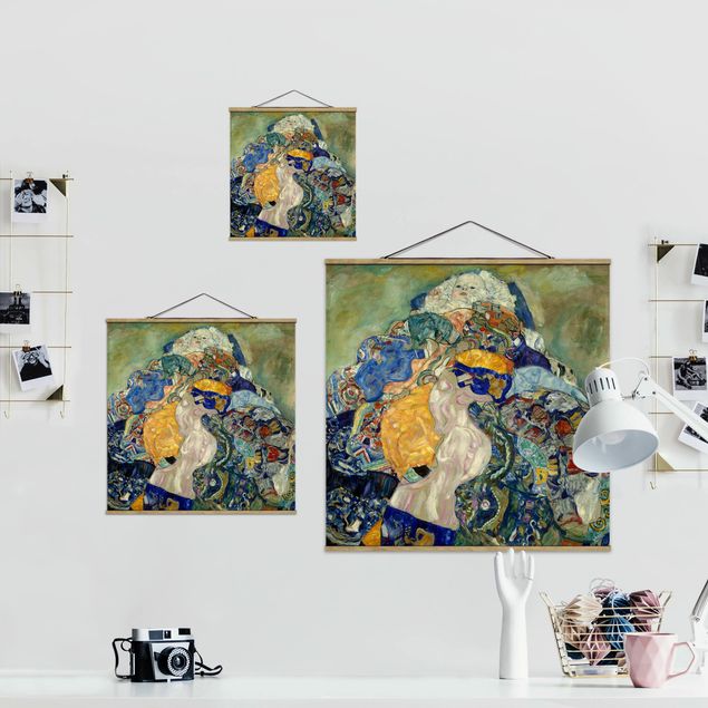 Billeder portræt Gustav Klimt - Baby (cradle)