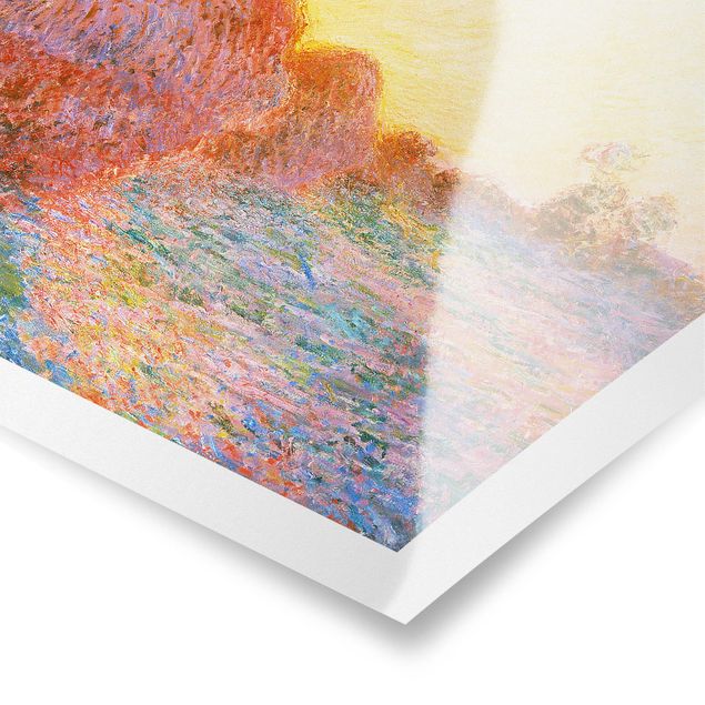 Plakater landskaber Claude Monet - Haystack In Sunlight