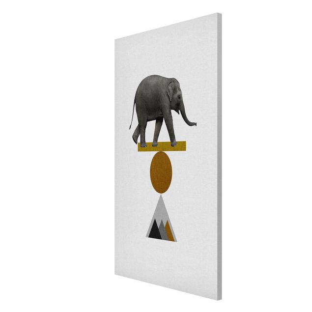 Billeder kunsttryk Art Of Balance Elephant