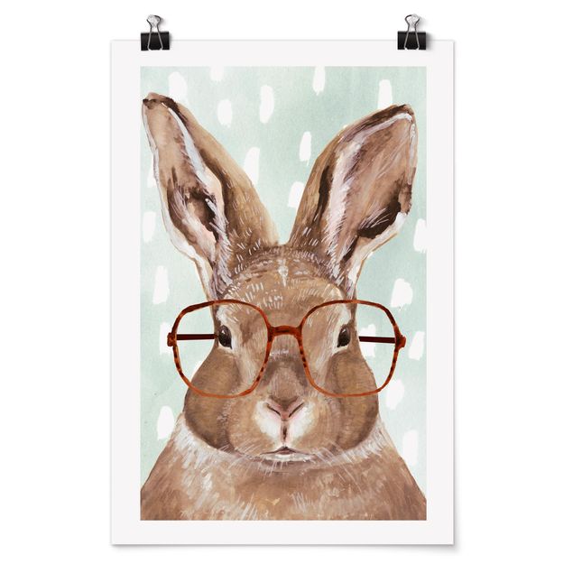 Billeder dyr Animals With Glasses - Rabbit