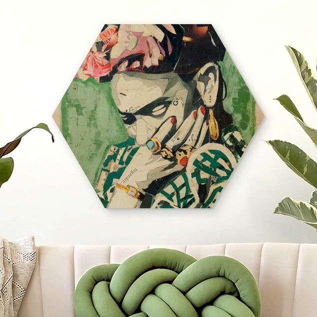 køkken dekorationer Frida Kahlo - Collage No.3